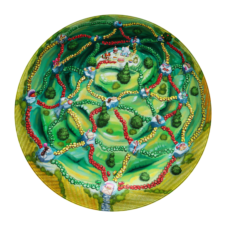 Playte Adventure - Up the mountain game plate