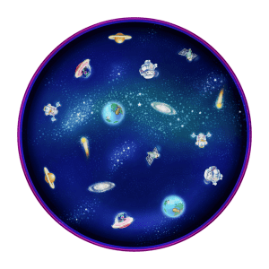 Playte Memory - Outer space game plate
