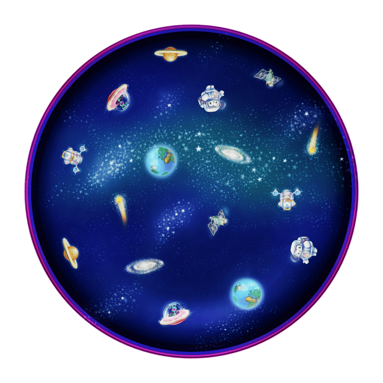 Playte Memory - Outer space game plate