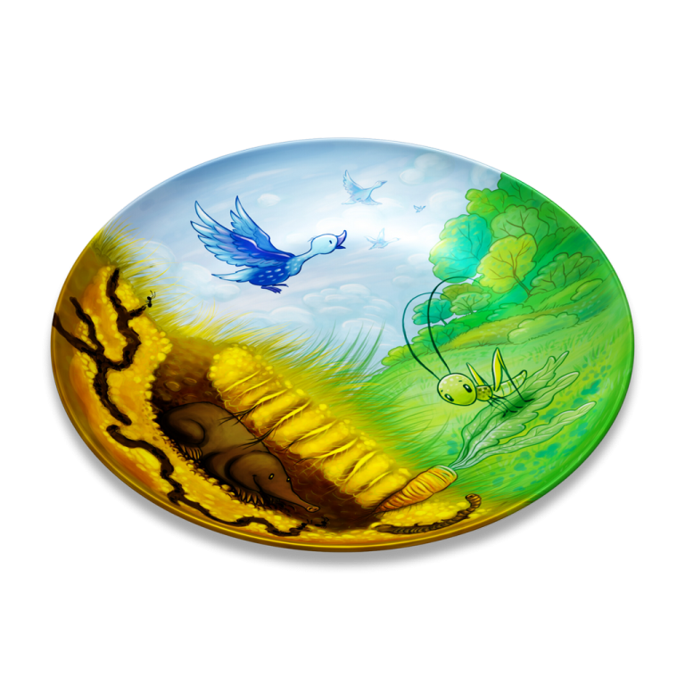 Playte Tiny - Picnic in the garden game plate