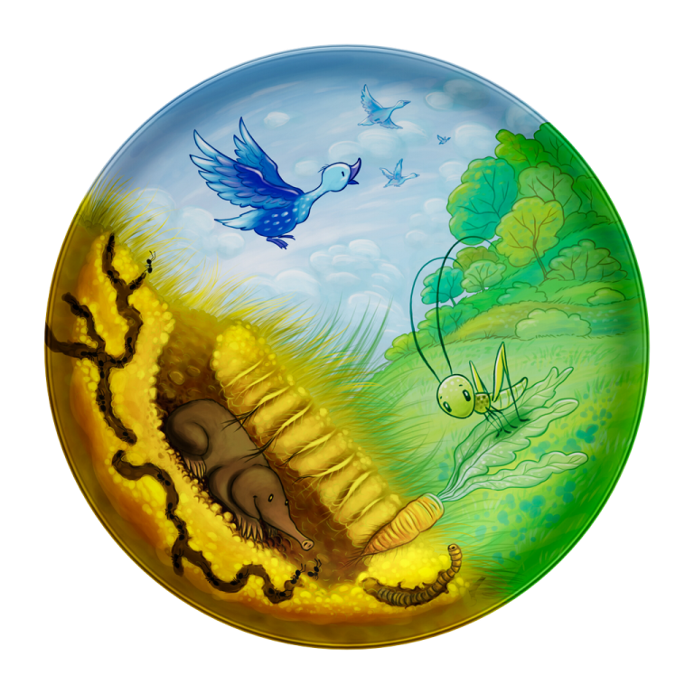 Playte Tiny - Picnic in the garden game plate