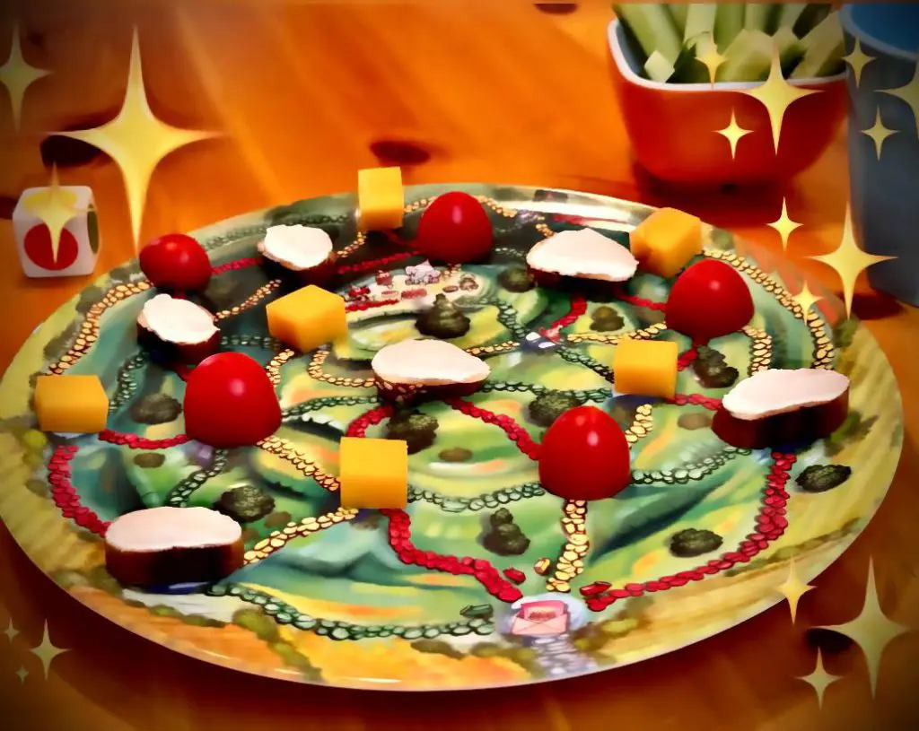 Mini bagel slices on a Playte