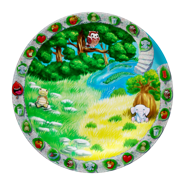 Playte Adventure - Feed the crocodile game plate