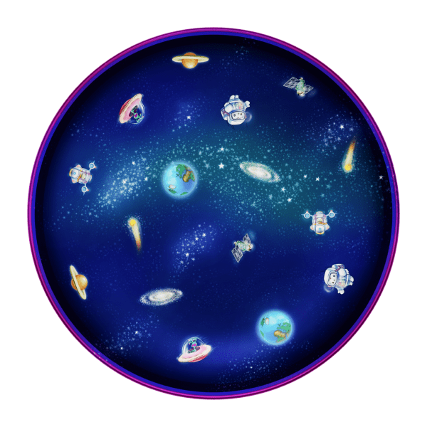 Playte Memory - Outer space game plate